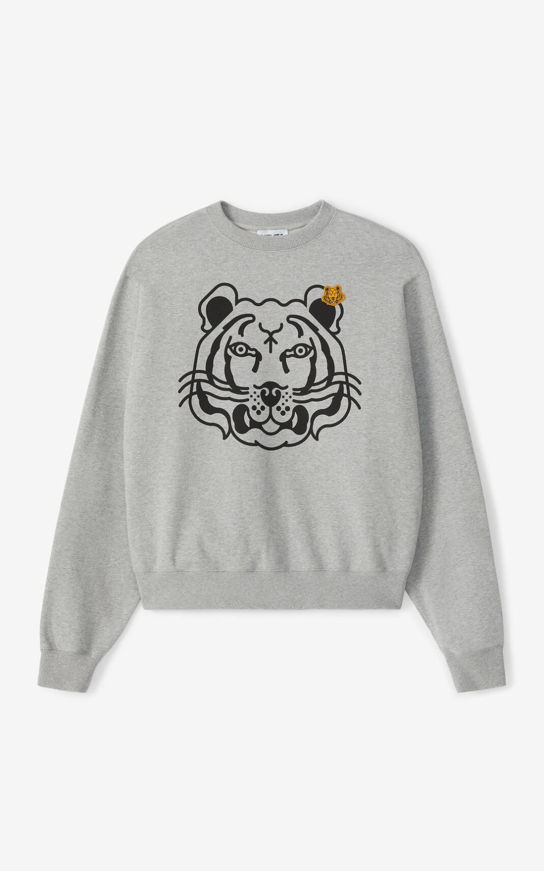 Sudadera Kenzo K Tiger Hombre Gris QZK219356